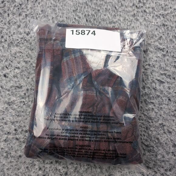 Weatherproof Vintage Shirt Men Large Red Blue Flannel Lumberjack Outdoor Casual - Picture 6 of 6